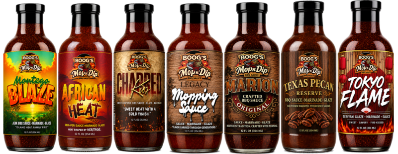 The Wilson Legacy Mop N’ Dip originated in Marion, Arkansas with George Wilson — father of Herman ‘Boog’ Wilson and grandfather of Kenneth George Wilson. These three men are the foundation of everything Mop N’ Dip is today.  Together, they transformed the long-standing tradition of women cooking into family cooking — where everyone gathered, contributed, and bonded over food. From family barbecues to warm summer Sundays, any excuse to fire up the grill became an opportunity to make BBQ sauce and create memories.  Though these three men are no longer with us, they left behind something lasting: a familiar, nostalgic flavor that carries their love, laughter, and legacy. That taste has stayed with our family for a lifetime — and now, we are honored to share it with you.  To honor our family’s legacy while bringing people together through unforgettable flavor — from Marion, Arkansas to every grill in America.